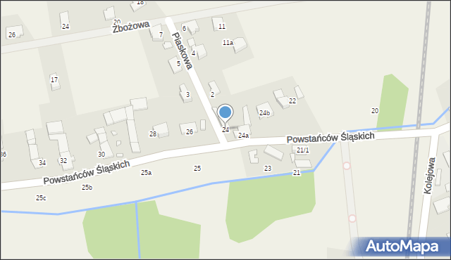 Skoroszyce, Powstańców Śląskich, 24, mapa Skoroszyce