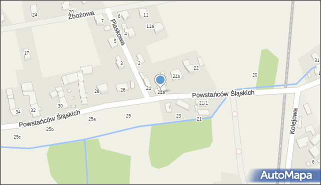 Skoroszyce, Powstańców Śląskich, 24a, mapa Skoroszyce