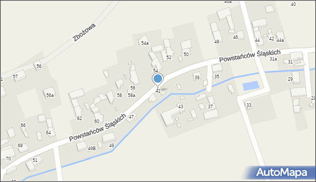 Skoroszyce, Powstańców Śląskich, 41, mapa Skoroszyce