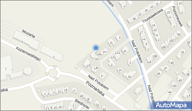 Skórzewo, Poznańska, 1N/1, mapa Skórzewo