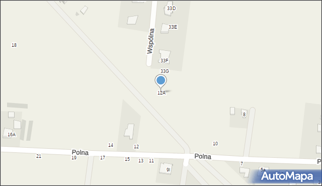 Skrzeszew, Polna, 12A, mapa Skrzeszew