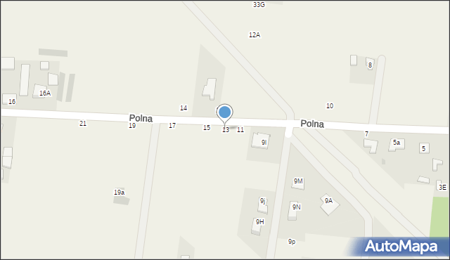 Skrzeszew, Polna, 13, mapa Skrzeszew