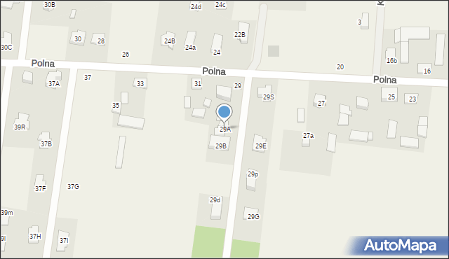 Skrzeszew, Polna, 29A, mapa Skrzeszew
