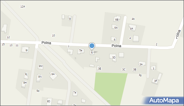 Skrzeszew, Polna, 5, mapa Skrzeszew