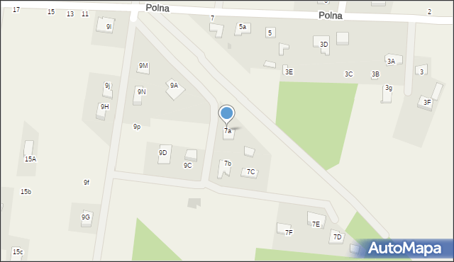 Skrzeszew, Polna, 7a, mapa Skrzeszew