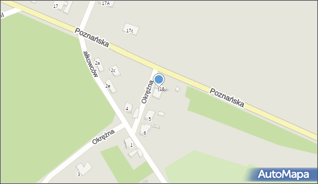 Skwierzyna, Poznańska, 18, mapa Skwierzyna