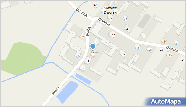 Sławiec, Polna, 2, mapa Sławiec