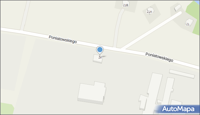 Słońsk, Poniatowskiego, 24, mapa Słońsk