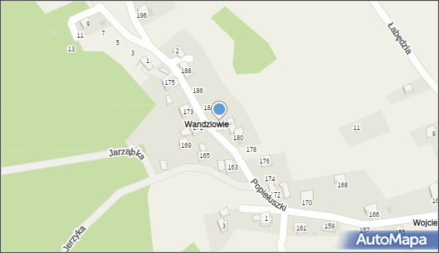 Słotwina, Popiełuszki Jerzego, bł. ks., 41, mapa Słotwina
