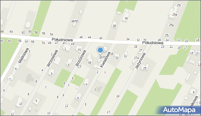 Smardzewice, Południowa, 37, mapa Smardzewice