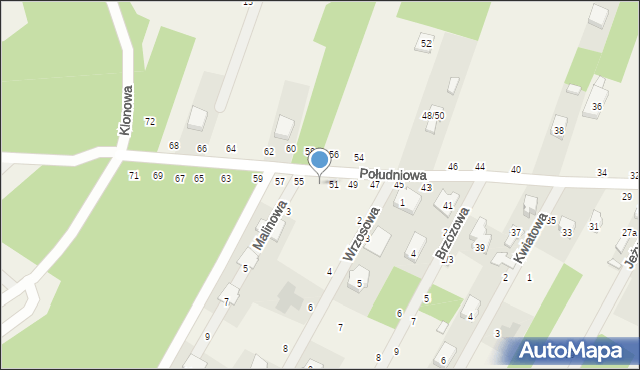 Smardzewice, Południowa, 53, mapa Smardzewice