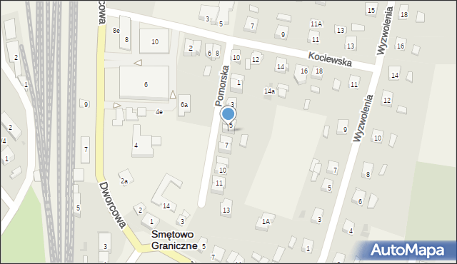 Smętowo Graniczne, Pomorska, 6, mapa Smętowo Graniczne