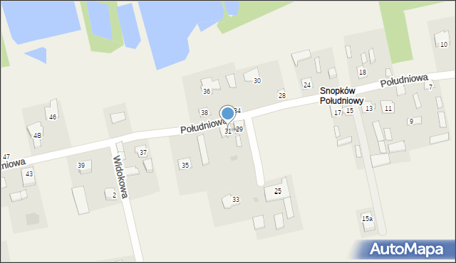 Snopków, Południowa, 31, mapa Snopków