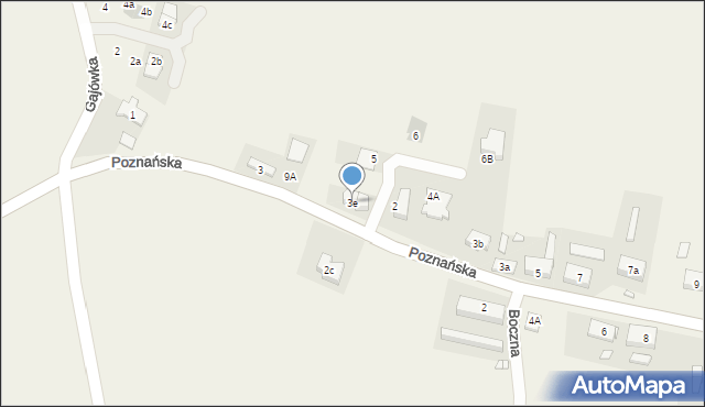 Sobota, Poznańska, 3e, mapa Sobota