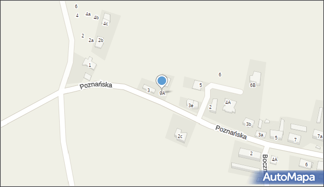 Sobota, Poznańska, 9A, mapa Sobota