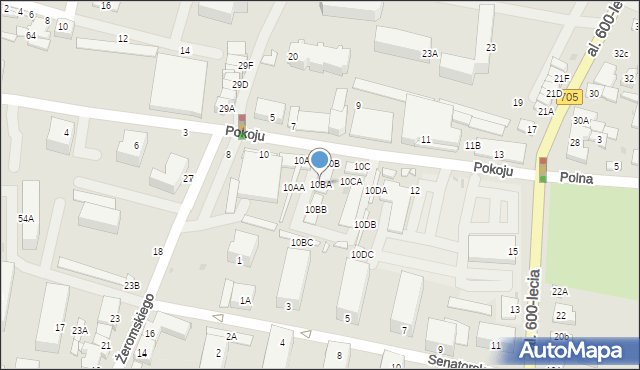 Sochaczew, Pokoju, 10BA, mapa Sochaczew