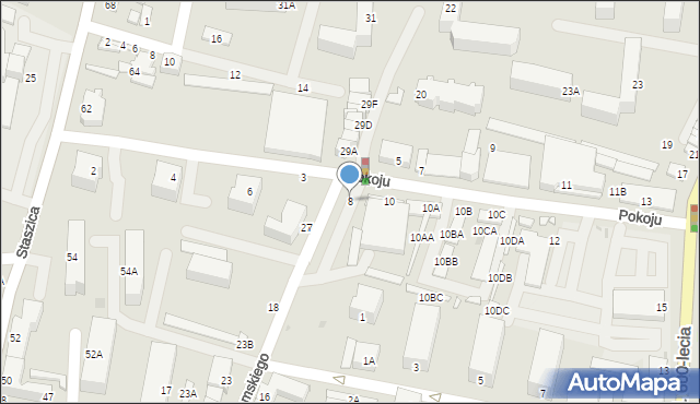 Sochaczew, Pokoju, 8, mapa Sochaczew