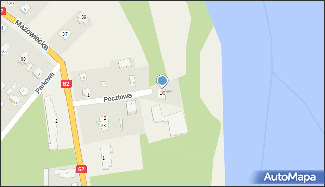 Soczewka, Pocztowa, 10, mapa Soczewka