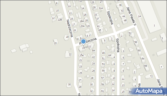 Sokółka, Poprzeczna, 13, mapa Sokółka