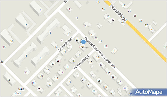 Sokołów Podlaski, Powstańców Wielkopolskich, 26, mapa Sokołów Podlaski