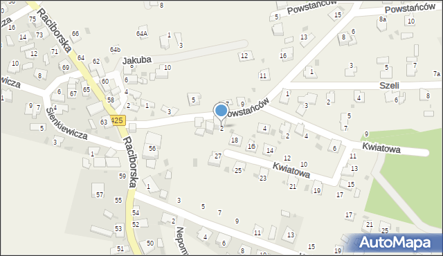 Solarnia, Powstańców, 2, mapa Solarnia