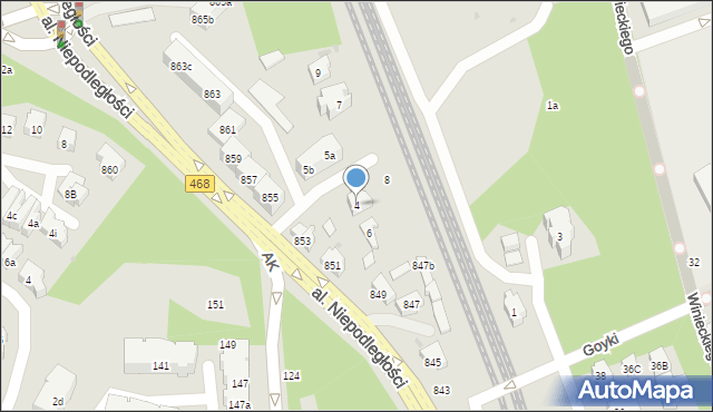 Sopot, Pokorniewskiego Tomasza, 4, mapa Sopotu