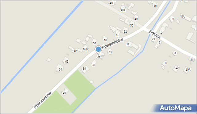 Sośnicowice, Powstańców, 35, mapa Sośnicowice