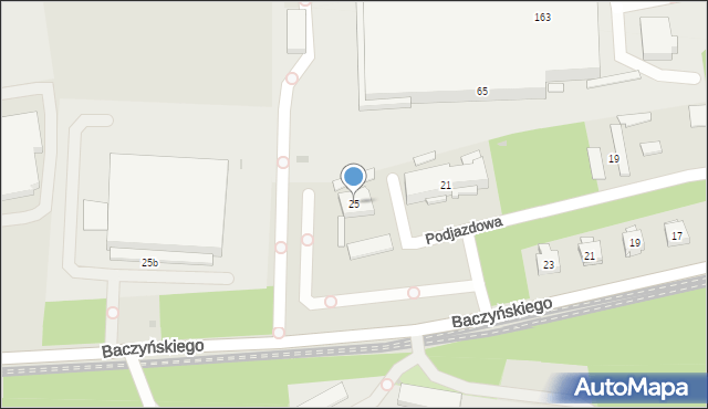 Sosnowiec, Podjazdowa, 25, mapa Sosnowca