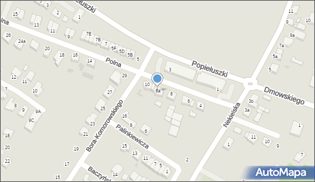 Środa Wielkopolska, Polna, 8a, mapa Środa Wielkopolska