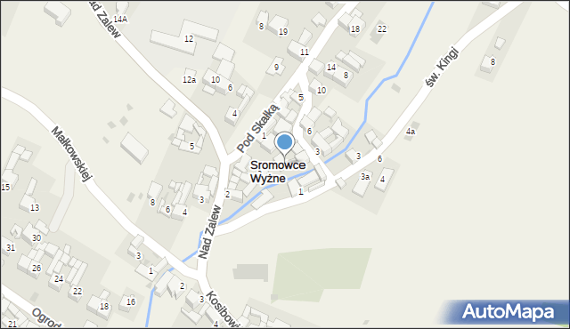 Sromowce Wyżne, Pod Skałką, 4, mapa Sromowce Wyżne