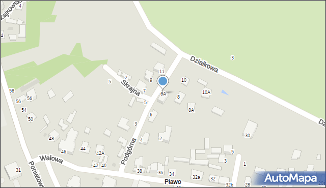 Stalowa Wola, Podgórna, 6A, mapa Stalowa Wola