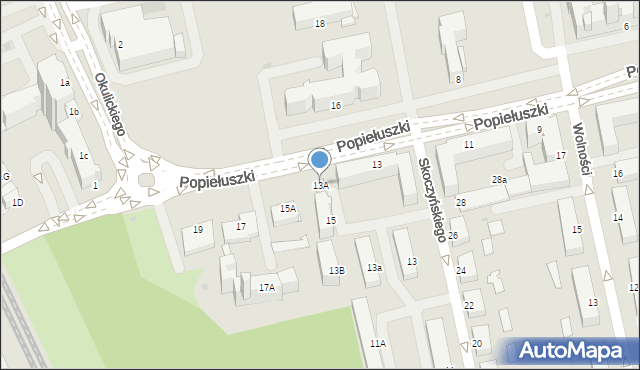 Stalowa Wola, Popiełuszki Jerzego, bł. ks., 13A, mapa Stalowa Wola