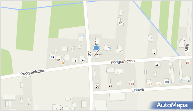 Stanisławów, Podgraniczna, 2C, mapa Stanisławów