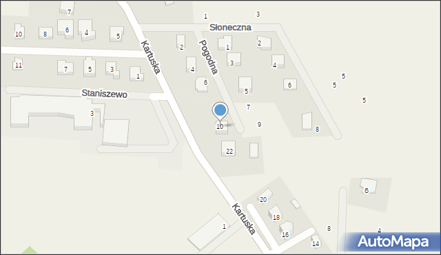 Staniszewo, Pogodna, 10, mapa Staniszewo