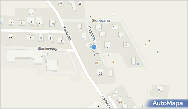 Staniszewo, Pogodna, 8, mapa Staniszewo