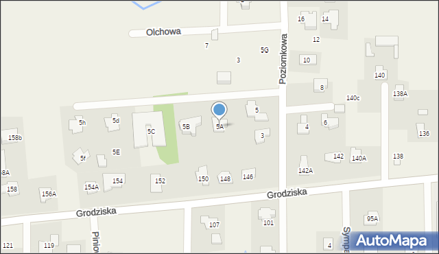 Stara Wieś, Poziomkowa, 5A, mapa Stara Wieś