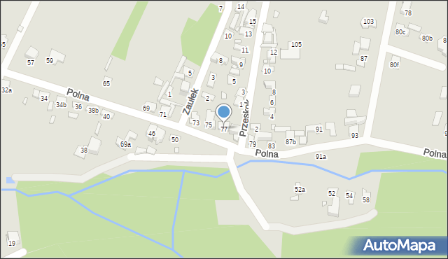 Starachowice, Polna, 77, mapa Starachowic