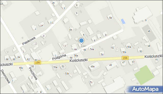 Stare Kurowo, Podgórna, 4, mapa Stare Kurowo