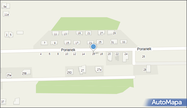 Stare Lipiny, Poranek, 16, mapa Stare Lipiny