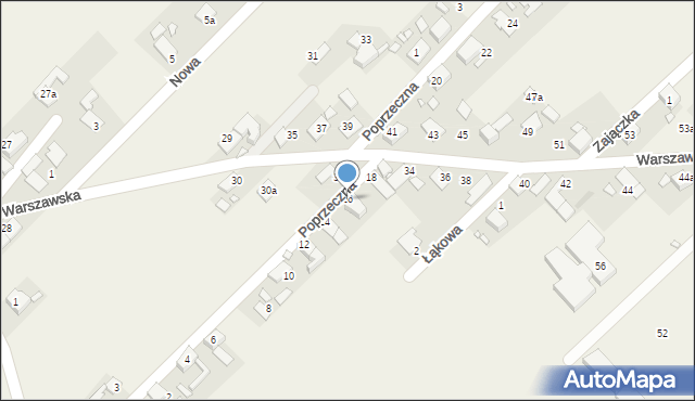 Stare Siołkowice, Poprzeczna, 16, mapa Stare Siołkowice