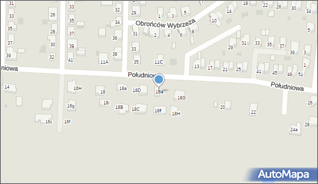 Starogard Gdański, Południowa, 18e, mapa Starogard Gdański