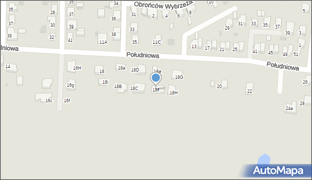 Starogard Gdański, Południowa, 18f, mapa Starogard Gdański