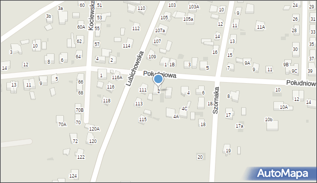 Starogard Gdański, Południowa, 2, mapa Starogard Gdański