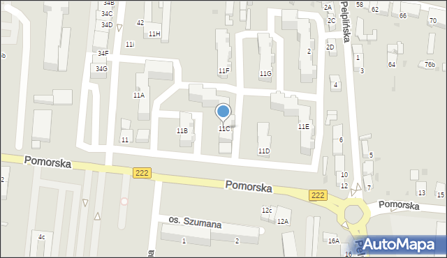 Starogard Gdański, Pomorska, 11C, mapa Starogard Gdański