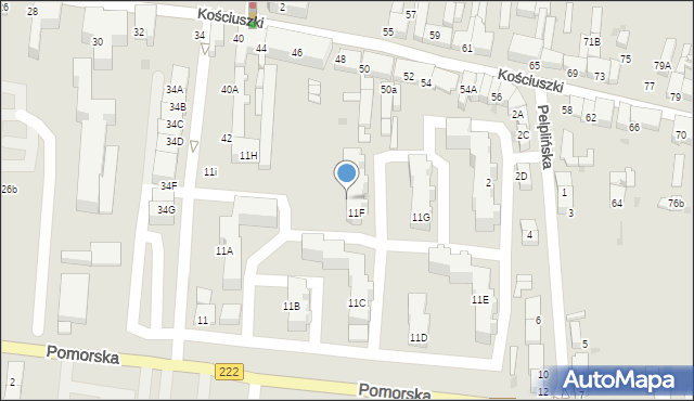 Starogard Gdański, Pomorska, 11G, mapa Starogard Gdański