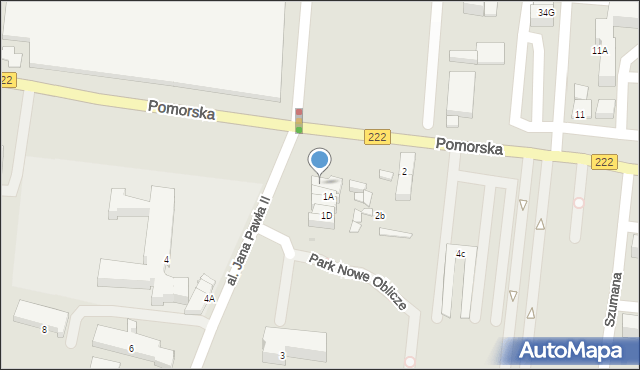 Starogard Gdański, Pomorska, 1a, mapa Starogard Gdański