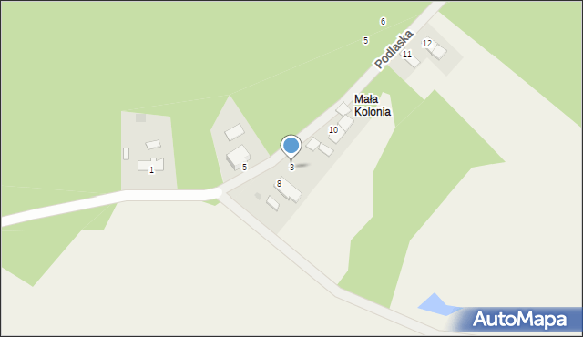 Starościn, Podlaska, 3, mapa Starościn