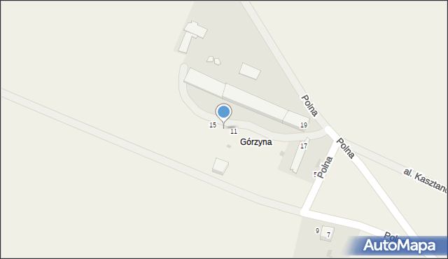 Starościn, Polna, 13, mapa Starościn