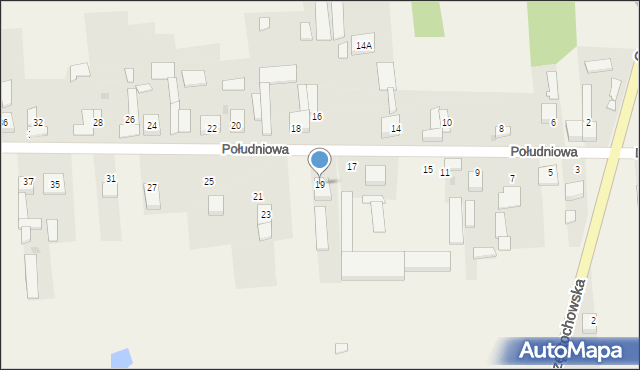 Stary Cykarzew, Południowa, 19, mapa Stary Cykarzew