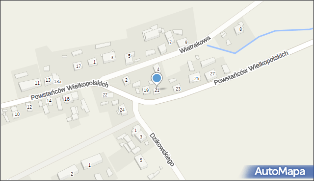 Stary Tomyśl, Powstańców Wielkopolskich, 21, mapa Stary Tomyśl